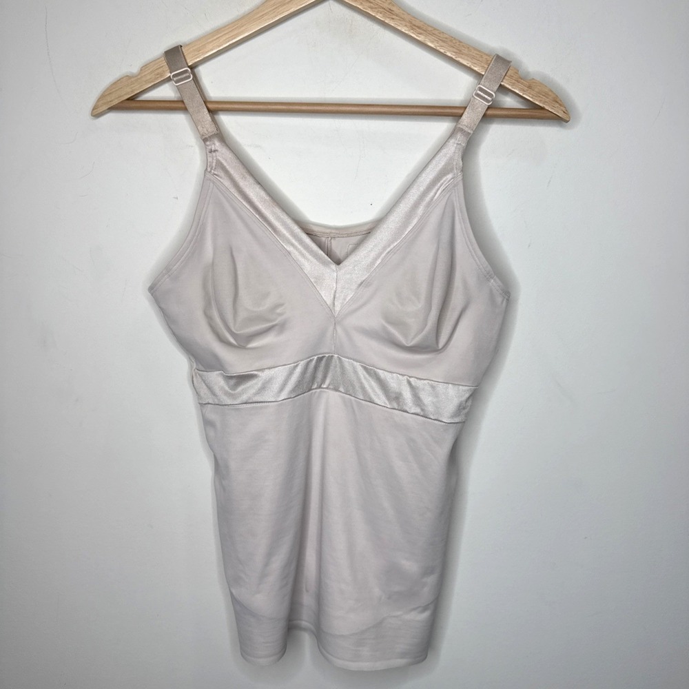 Ruby Ribbon Compression Shapewear Cami Athena Tummy Control 1223 36 Beige Tank